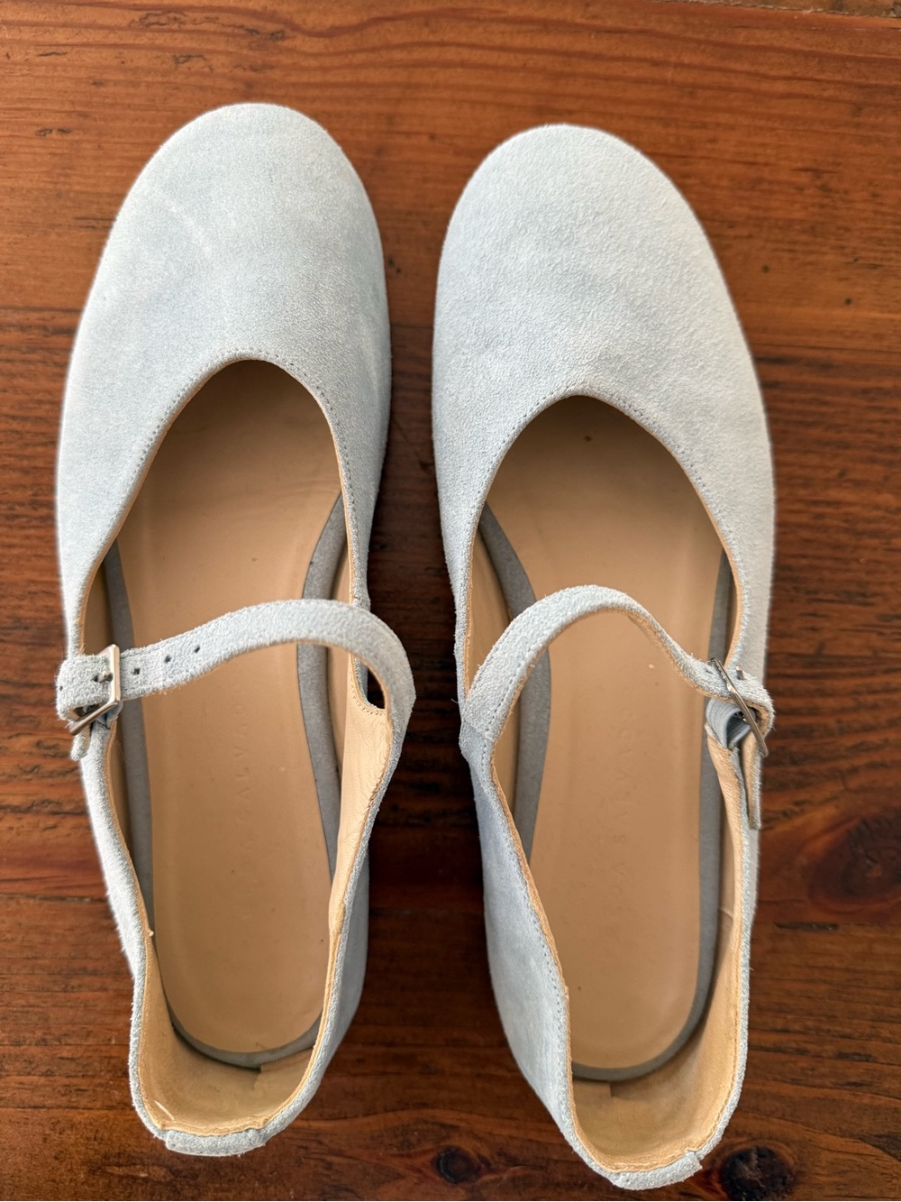 Freda Salvador Aubrey Mary Janes Blue Suede - Picture 3 of 6